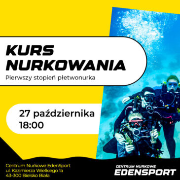 27.10.2023 – Rozpoczęcie podstawowego kursu nurkowania w Bielsku-Białej! :)