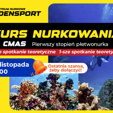 10.11.2023 – Podstawowy kurs nurkowania P1 CMAS w Bielsku-Białej