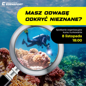 8.11.2024 – Kurs nurkowania zakończony międzynarodowym certyfikatem – Ponad 30 lat doświadczenia w szkoleniu